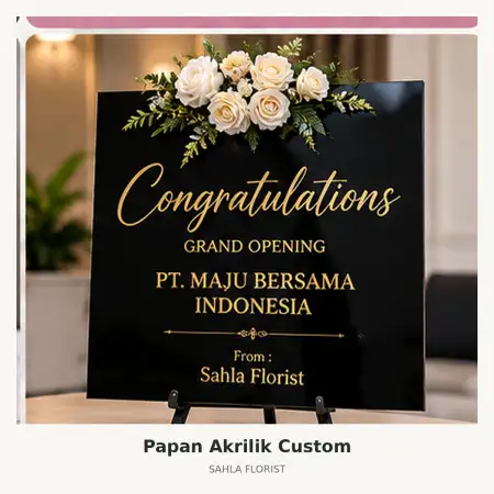 Papan Bunga Akrilik Kupang